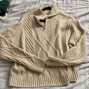 Cozy Cream Cable Knit Sweater